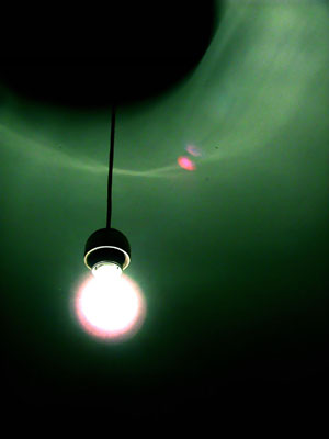lampadina in verde